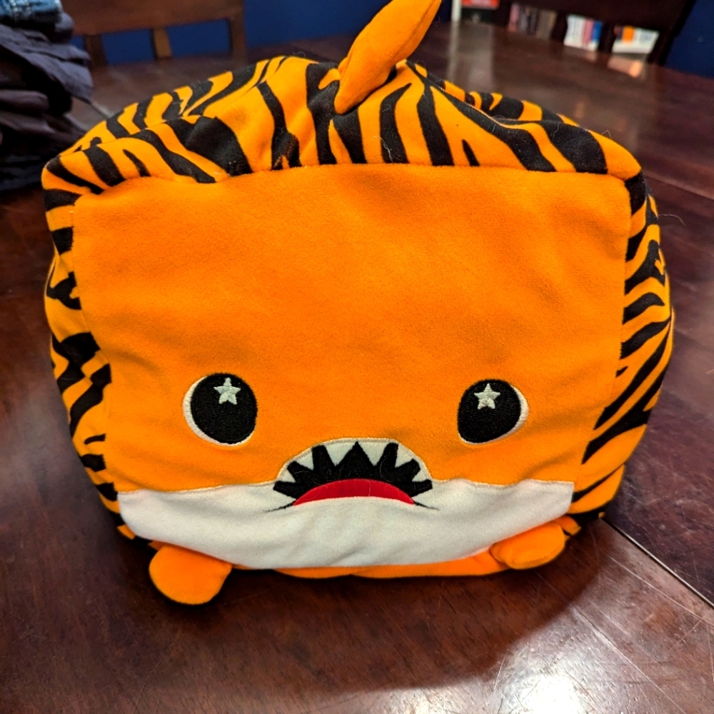 Moosh-Moosh Tiger Shark Plush Pillow - Adorable and Cuddly!
